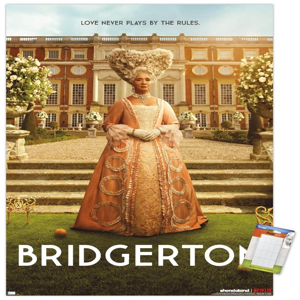 Trends International Netflix Bridgerton: Season 2 - Queen One Sheet Wall Poster, 14.725" x 22.375", Premium Poster & Mount Bundle