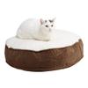 South Pine Porch Lily Round Pillow Style Cat Bed, Latte view 2