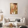 Oliver Gal Artist Co. Floral and Botanical, Canvas Wall Art, "Glam woman behind golden plants" Ready to Hang Living Room, Bedroom and Bathroom Home Dcor, 20.0 x 30.0, Gold, Framed Canvas Art view 3