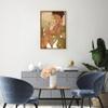 Oliver Gal Artist Co. Floral and Botanical, Canvas Wall Art, "Glam woman behind golden plants" Ready to Hang Living Room, Bedroom and Bathroom Home Dcor, 20.0 x 30.0, Gold, Framed Canvas Art view 4