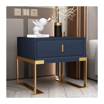 Bedside Cabinet Bedroom Storage Bedside Cabinet Storage Mini Bedside Cabinet with One Drawer Gold Leg/Black Leg Bedside Cabinet for Bedroom Storage ( Cabinet feet : Gold cabinet feet , Type : 05 )