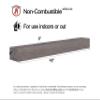 Pearl Mantels ARYB48NCL Non-Combustible Mantel Shelf, Little River, 48" L x 9" D x 5" H view 3