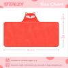 TBEZY Hooded Towel for Kids 100% Cotton Ultra Soft with Unique Animal Design Large for Infants 3-10 Years (Fox) view 2