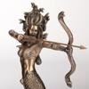 9 Inch Furious Medusa Shooting Arrow Resin Sculpture Bronze Finish view 2