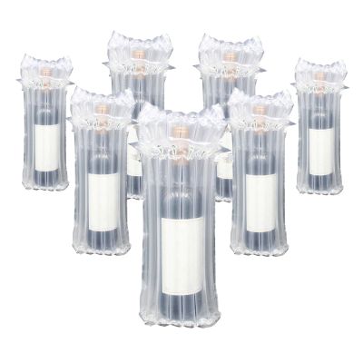 STAYWILD 31 Packs Wine Bottle Travel Protector & Inflatable Bags Airplane,Air Column Bubble Cushion Wrap Pouches for Shipping Packing Transport