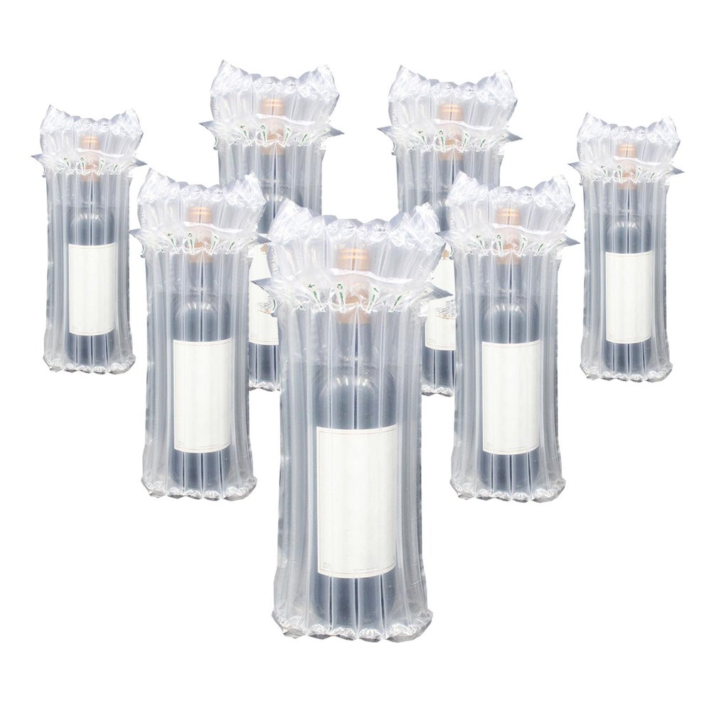 STAYWILD 31 Packs Wine Bottle Travel Protector & Inflatable Bags Airplane,Air Column Bubble Cushion Wrap Pouches for Shipping Packing Transport