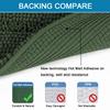 H.VERSAILTEX Bathroom Rugs Bath Rug Set 2 Piece Bathroom Contour Rug Toilet Mat Sets Non Slip Contour Bath Rug Ultra Thick Water Absorbent Striped Bath Mats(20" x 32" Plus 20" x 20" U, Bronze Green) view 3