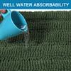 H.VERSAILTEX Bathroom Rugs Bath Rug Set 2 Piece Bathroom Contour Rug Toilet Mat Sets Non Slip Contour Bath Rug Ultra Thick Water Absorbent Striped Bath Mats(20" x 32" Plus 20" x 20" U, Bronze Green) view 4