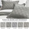 CHIXIN Oversized Cotton Bedspread Queen Size - Real Stitching - Luxury Quilted Bedding Cover for All Season, Reversible, Ultra Soft, Lightweight, 3 Piece, Grey view 4