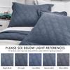 CHIXIN Oversized Cotton Bedspread Queen Size - Real Stitching - Luxury Quilted Bedding Cover for All Season, Reversible, Ultra Soft, Lightweight, 3 Piece, Smokey Blue view 4