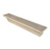 Pearl Mantels ARYB72418 Tasteful and Simple Wood Mantel Shelf, 72", Unfinished view 1