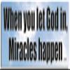 Gear Tatz - When You Let God in, Miracles Happen - Christian Car Magnet - 2.75 x 9.5 inches - Professionally Made in The USA (Magnetic, X1) view 1