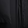 Bed Sheet Set of 5PCs, Black Solid,Full Size, 1 Fitted Sheet (15"-16") Deep Pocket, 1 Flat Sheet, 1 Duvet Cover with Zipper and 2 Pillowcases, Pure Egyptian Cotton, 400 Thread Count. view 3