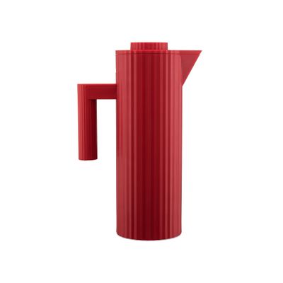 Alessi Pliss MDL12 R - Thermo Insulated Jug in Thermoplastic Resin with Double Wall Thermal Glass Inside, Red