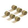 MECCANIXITY Crepe Paper Streamer Party Streamer Decorations 1.77 inch Wide 32ft Long for Various Birthday Party Wedding Festival Party Decorations, Gold Tone Pack of 6 view 1