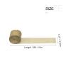 MECCANIXITY Crepe Paper Streamer Party Streamer Decorations 1.77 inch Wide 32ft Long for Various Birthday Party Wedding Festival Party Decorations, Gold Tone Pack of 6 view 2