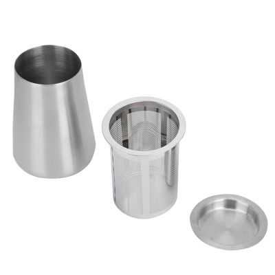 Coffee Sifter, Stainless Steel Fine Mesh Coffee Powder Filter Round Flour Sieve Strainer with Lid Coffee Making Accessory
