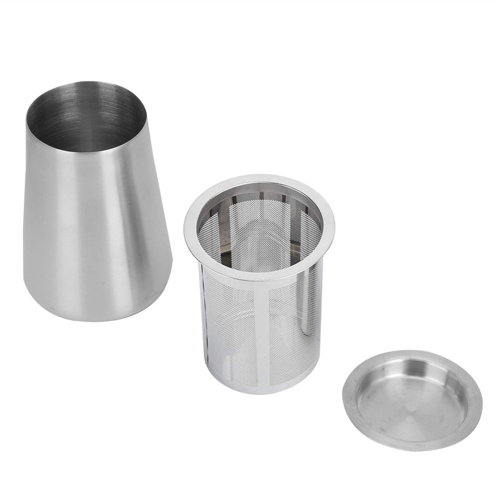 Coffee Sifter, Stainless Steel Fine Mesh Coffee Powder Filter Round Flour Sieve Strainer with Lid Coffee Making Accessory
