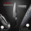 aisyoko Damascus Chef Knife 8 Inch Sharp Kitchen Knife Japan VG-10 Stainless Steel Carbon Ultra Sharp Kitchen Cooking Knife, Ergonomic G10 Handle Deluxe Gift Box view 2