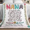 NAZENTI Personalized Nana Blanket Letter Blanket Birthday Gift for Mom Gift for Her Nana Birthday Gift for Mom Grandma Gift for Mimi Nana view 1