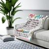 NAZENTI Personalized Nana Blanket Letter Blanket Birthday Gift for Mom Gift for Her Nana Birthday Gift for Mom Grandma Gift for Mimi Nana view 2