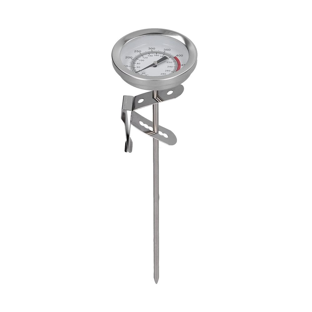 Instant Read Meat Thermometer, Oil Thermometer Deep Fry High Temperature Resistance Cooking Thermometer Stainless Steel for Coffee Drinks BBQ