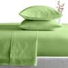Bed Sheet Set of 5PCs, Sage Solid,Twin-XL Size, 1 Fitted Sheet (15"-16") Deep Pocket, 1 Flat Sheet, 1 Duvet Cover with Zipper and 2 Pillowcases, Pure Egyptian Cotton, 400 Thread Count. view 1