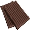 5-Piece Cotton Bed Sheet Set 400 Thread-Count, 100% Egyptian Quality Cotton, 30-Inches Deep Pocket of Fitted Sheet, Hotel Quality & Sateen Finish Bedding Sheets-Chocolate Stripe,Full-XXL Size. view 4