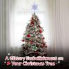 Roylvan Christmas Tree Topper Star, 3D Lighted Tree Topper with 8 Lighting Modes & Timer USB Power Xmas Indoor Decor Ornaments Adjustable Brightness Decor Festival Gift for Xmas Holiday Party, Silver view 2