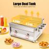6Lx2 Commercial Gas Deep Fryer, Dual Tank LPG Tabletop Fryer with Independent Controls, 430 Stainless Steel for Restaurant, Fast Food Snack Shop, Energy-Saving & Easy to Clean view 4