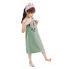 PURFUN Girls Soft Bath Towel Wrap with Cartton Rabbit, Kids Water Absorbent Beach Towel Bathrobes Slip Dress Bathing Shower Cover Up Tube Dress Home Robe view 3