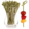 200 PCS Cocktail Picks, 4.7 Inch Toothpicks for Appetizers, Natural Bamboo Knot Skewers, Mini Food Sticks, Fancy Tooth Picks for Drinks,Fruit,Charcuterie,Cocktail Garnish Accessories, Party Supplies view 1