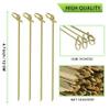 200 PCS Cocktail Picks, 4.7 Inch Toothpicks for Appetizers, Natural Bamboo Knot Skewers, Mini Food Sticks, Fancy Tooth Picks for Drinks,Fruit,Charcuterie,Cocktail Garnish Accessories, Party Supplies view 4