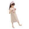 PURFUN Girls Soft Bath Towel Wrap with Cartton Rabbit, Kids Water Absorbent Beach Towel Bathrobes Slip Dress Bathing Shower Cover Up Tube Dress Home Robe view 3