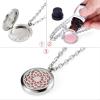 LiHiFG 25mm Locket Bracelet for Women/Men Aromatherapy Essential Oil Diffuser Leather Bracelet with 2 Pad view 3