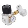 3/8 Inch Mini CO2 Regulator 0-30 PSI with Ball Lock Disconnect - Portable Gas Pressure Regulator for Homebrew Beer Kegging, Soda Maker view 1