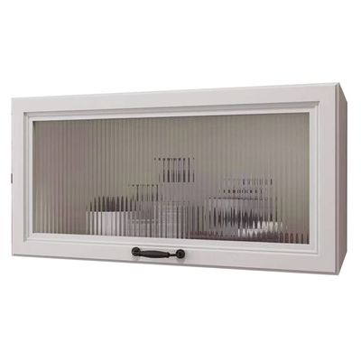 PHSP Wall Cabinet Waterproof Aluminum Alloy Wall Cabinet Kitchen Top Cabinet Flip Door Hanging Cabinet Bathroom Locker Living Room Bedroom Study Wall Cabinet (Color : WhiteA, Size : 60 * 30 * 24cm)