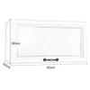 PHSP Wall Cabinet Waterproof Aluminum Alloy Wall Cabinet Kitchen Top Cabinet Flip Door Hanging Cabinet Bathroom Locker Living Room Bedroom Study Wall Cabinet (Color : WhiteA, Size : 60 * 30 * 24cm) view 3