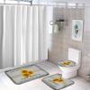 3 Pieces Bathroom Rug Set, Retro Sunflowers Floral Pattern Soft Foam Non Slip Bath Mats Sets Toilet Contour Mat Lid Cover for Bathtub Shower and Bathroom Decor 16"x24" view 4