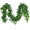 QIAOH Artificial Ivy Vines 24 Pack, Fake Ivy Leaves Artificial Ivy, Artificial Ivy Garland, Ivy Wall Decor, Ivy Garland Greenery Vines for Bedroom Decor Ivy Vines for Room Wall Decor view 1