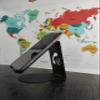 Metal Phone Stand, Cell Phone Holder, Cradle, Stand for Office Desk, Desk Accessories, All Mobile Phones,iPhone, iPad, Black (Set of 4) view 2