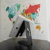 Metal Phone Stand, Cell Phone Holder, Cradle, Stand for Office Desk, Desk Accessories, All Mobile Phones,iPhone, iPad, Black (Set of 4) view 3