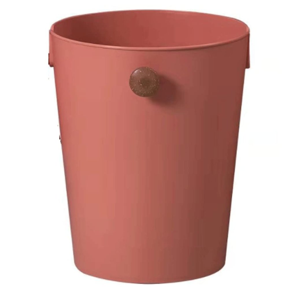 DFDFSFG Trash Can Small Trash Can Without LidPlastic Garbage Can with Dual CompartmentsRound Garbage Bin for Living RoomsBedroomsKitchen Wastebasket (Color : Large-red)