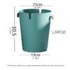 DFDFSFG Trash Can Small Trash Can Without LidPlastic Garbage Can with Dual CompartmentsRound Garbage Bin for Living RoomsBedroomsKitchen Wastebasket (Color : Large-red) view 2