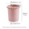 DFDFSFG Trash Can Space-Saving Trash Can Without LidPlastic Garbage Can with Pressure RingSmall Round Garbage Bin for Kitchen Bedroom Living Room Wastebasket (Color : Blue) view 2