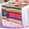 12 Pcs Mexican Serape Table Runners Mexican Theme Party Table Decorations Colorful Striped Serape Table Blanket Runner Tablecloth for Cinco de Mayo Mexican Fiesta Party, 14 x 84 Inch (Multi Colors) view 3