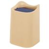 DFDFSFG Trash Can Cute Mini Trash Can with Swing-Close LidPlastic Garbage Can for Desktop Coffee TableRectangular Garbage Bin with Double Bucket Wastebasket (Color : Yellow) view 1
