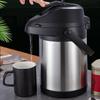 135 oz&4L Airpot Coffee Carafe Thermal for Keeping Hot,Airpot Thermal Coffee Dispenser with Pump,Double Walled Vacuum Insulated 304 Stainless Steel Beverage Dispenser Lever Action for Hot/Cold view 2