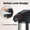 135 oz&4L Airpot Coffee Carafe Thermal for Keeping Hot,Airpot Thermal Coffee Dispenser with Pump,Double Walled Vacuum Insulated 304 Stainless Steel Beverage Dispenser Lever Action for Hot/Cold view 4