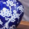 Chinese Blue and White Vase Antique Handmade Ceramic Flower Vase, Blue & White Porcelain Egg-Shell Porcelain Jar, Ideal Gift for Weddings, Party, Table, Living Room view 3